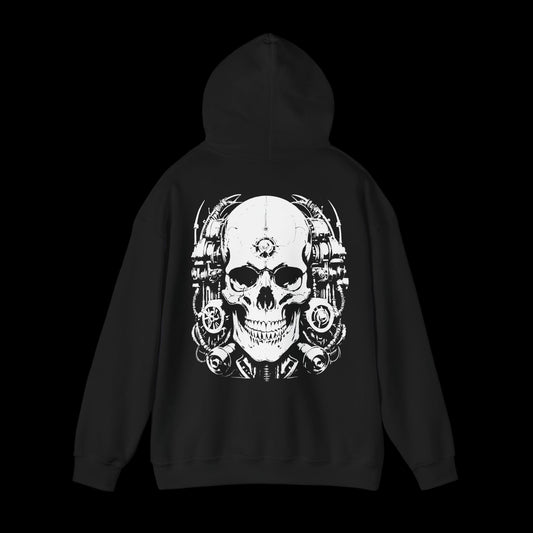 Bio Mechanical Skull Hoodie Sweatshirt